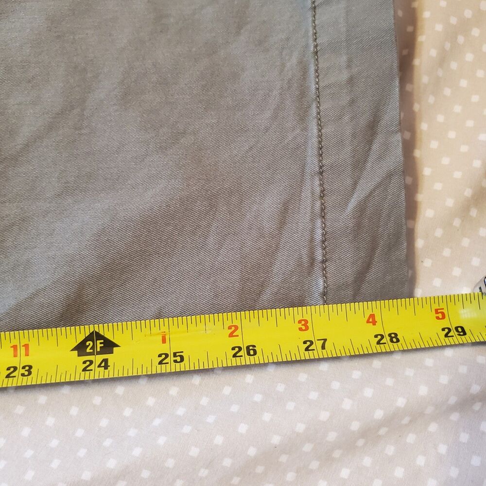 Banana Republic The Barrel Pants Size 14 Long Olive Green Utility Normcore Boho - Picture 11 of 12